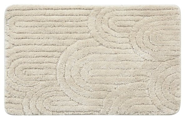 Aqualine Aqualine, RIST fürdőszobaszőnyeg, 50x80cm, 100% poliészter, csúszásgátló, ekrü, NI8592
