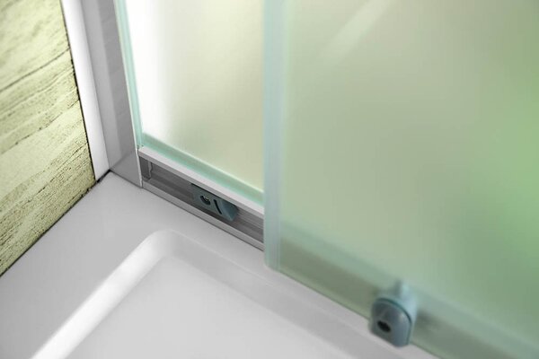 Aqualine Aqualine, AMADEO téglalap alakú zuhanyparaván 1100x800mm L/P változat, Téglaüveg, BTS110BTP80