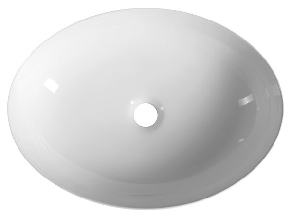 Aqualine Aqualine, Kerámia munkalap mosogató, 50,5x37 cm, fehér, 50361