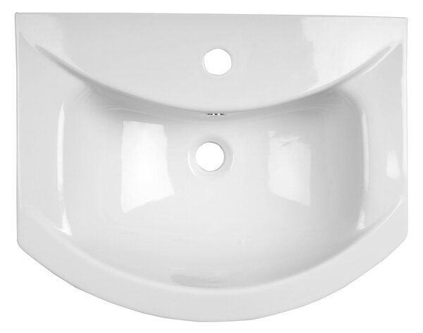 Aqualine Aqualine, ZERO kerámia bútormosdó 55x43,5cm, fehér, 6055