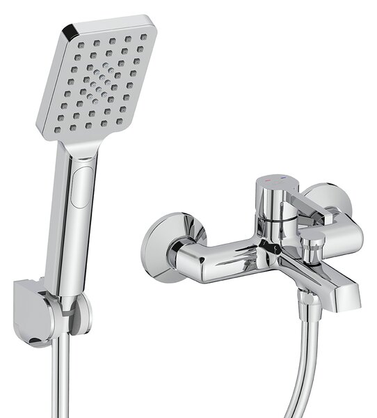 Laveo Alita, kádcsaptelep kézi zuhanyszettel, króm, LAV-BVA_011D