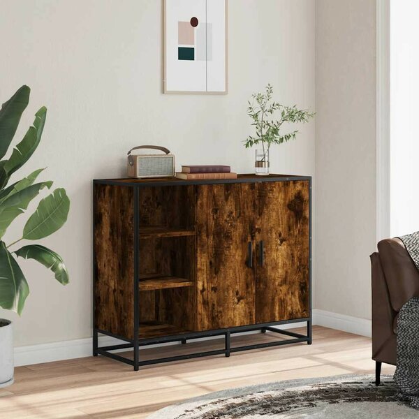 VidaXL sonoma tölgy színű szerelt fa tálalószekrény 92 x 35 x 76 cm
