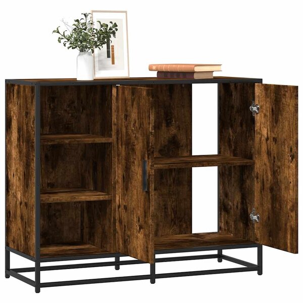 VidaXL sonoma tölgy színű szerelt fa tálalószekrény 92 x 35 x 76 cm