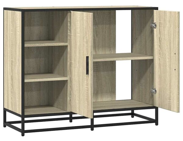 VidaXL sonoma tölgy színű szerelt fa tálalóasztal 92 x 35 x 76 cm