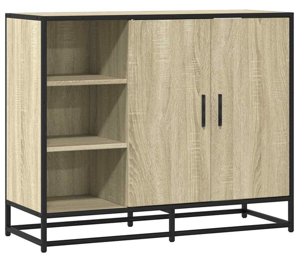 VidaXL sonoma tölgy színű szerelt fa tálalóasztal 92 x 35 x 76 cm