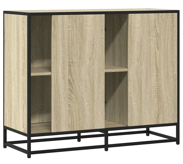 VidaXL sonoma tölgy színű szerelt fa tálalóasztal 92 x 35 x 76 cm