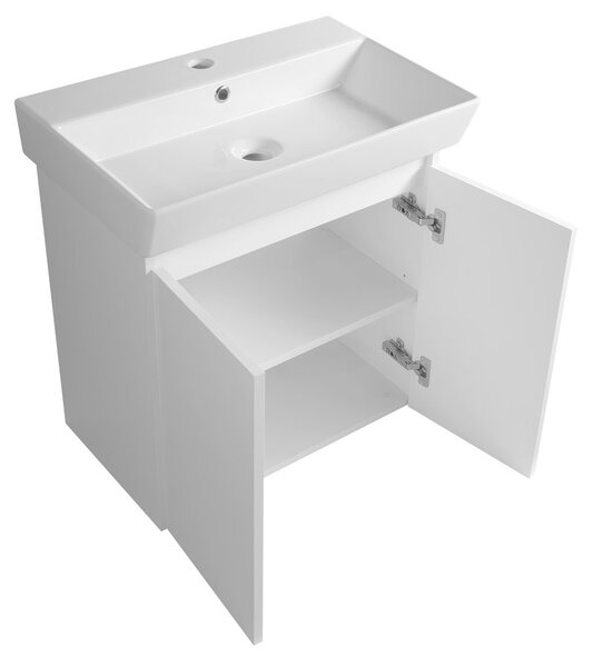 Aqualine Aqualine, PANEDA mosdószekrény 55x55x34,2cm, fehér, PN255