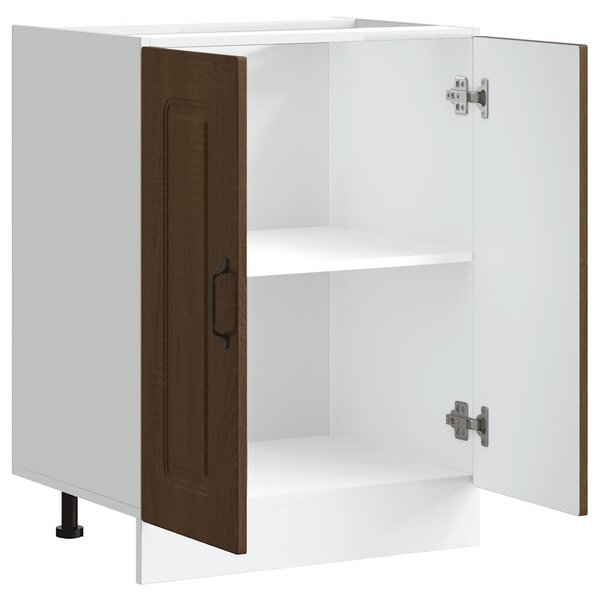 VidaXL Mosogató sljzat szekrény Kalmar barna tölgy 60x46x81,5 cm
