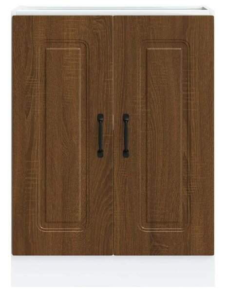 VidaXL Mosogató sljzat szekrény Kalmar barna tölgy 60x46x81,5 cm