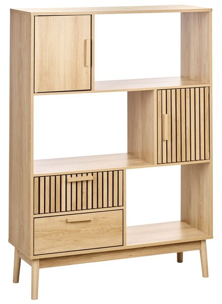 Polcrendszer LYNWOOD 140 cm Világosbarna