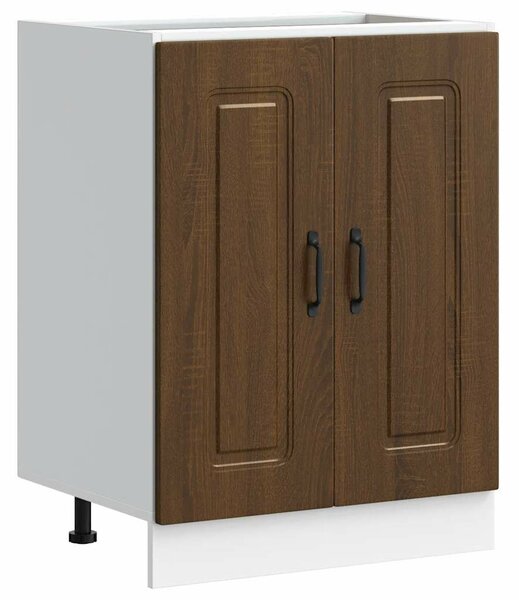 VidaXL Mosogató sljzat szekrény Kalmar barna tölgy 60x46x81,5 cm