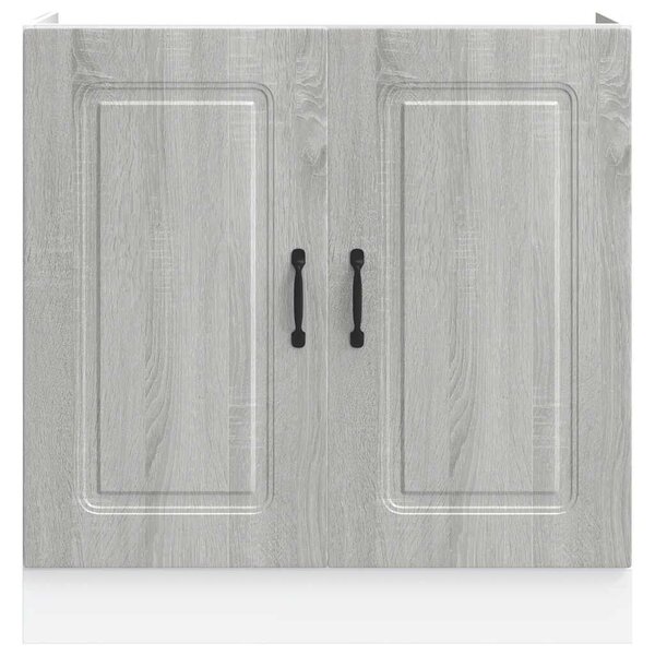 VidaXL Mosogató aljzat szekrény Kalmar szürke sonoma 80x46x81,5 cm