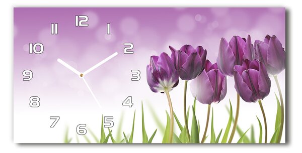 Vízszintes üvegóra Filé tulipán