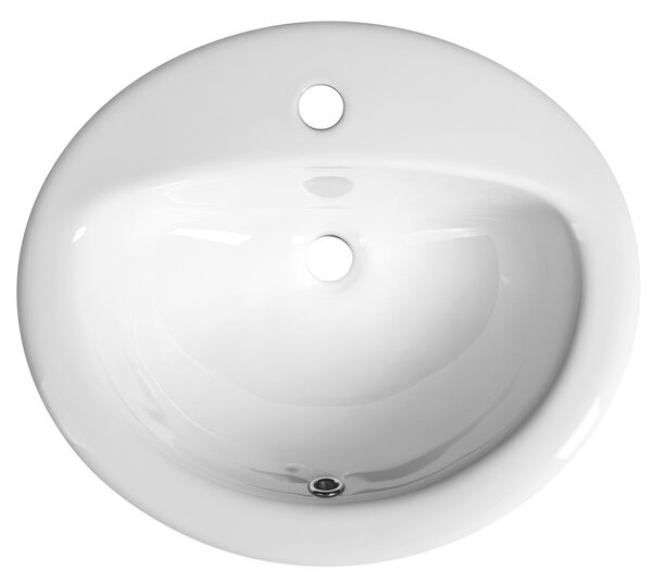 Aqualine Aqualine, Kerámia aláépíthető mosogató 52x45cm, fehér, 55227