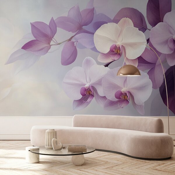 Fotótapéta Lágy lila orchideák szelíd árnyalatokban, Modern fotótapéta, Modern fotótapéta, w02910 - Muralas.hu