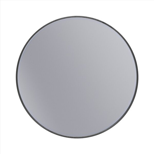 Erga Round, kerek tükör 60cm, fekete keret, ERG-V01-ROUND-6060-BK