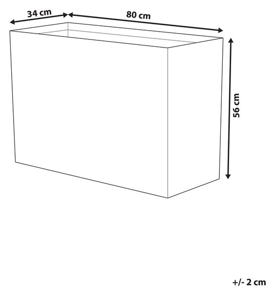 Virágcserép EDESSA 80 cm Sötétbarna