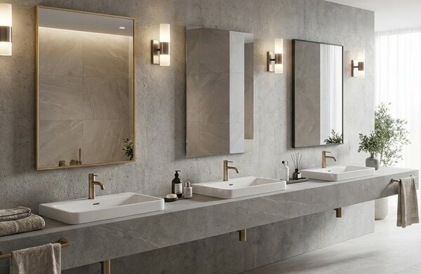 Erga Rectangle, négyzet alakú tükör 80x80 cm, ERG-V01-RECTAGLE-8080-CL