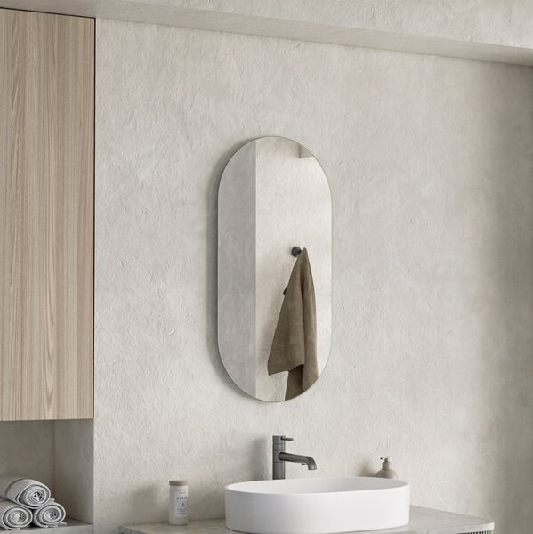 Erga Oval, ovális tükör 40x80cm, ERG-V01-OVAL-4080-CL