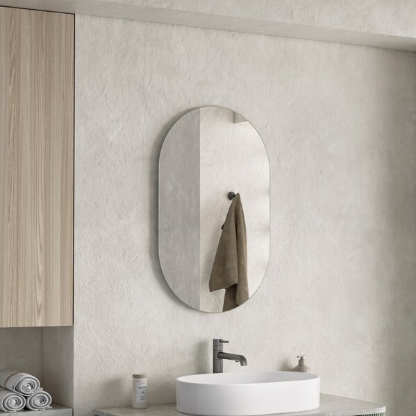 Erga Oval, ovális tükör 50x80cm, ERG-V01-OVAL-5080-CL