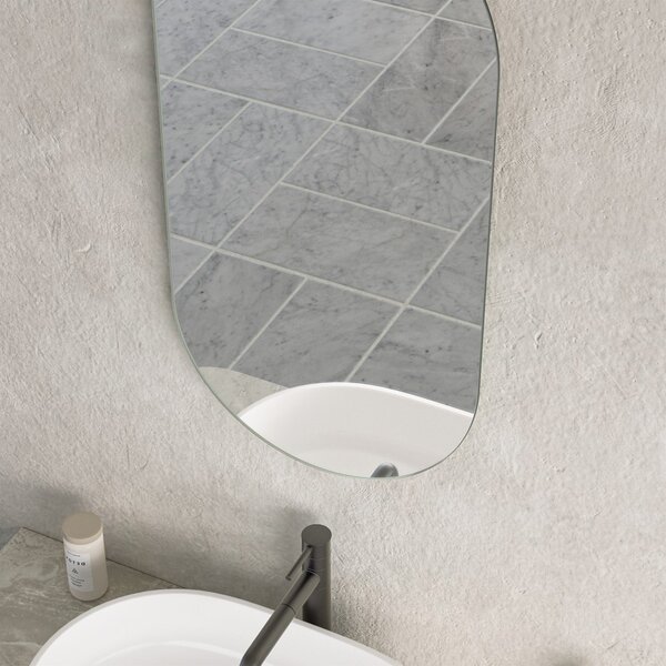 Erga Oval, ovális tükör 40x80cm, ERG-V01-OVAL-4080-CL