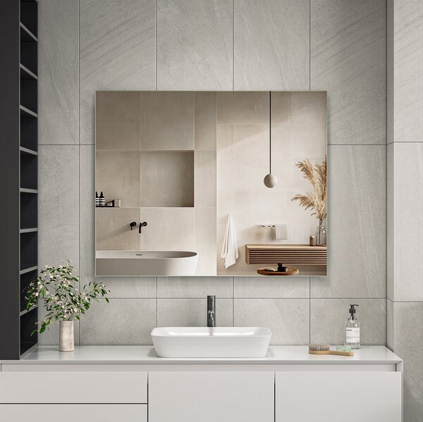 Erga Rectangle, téglalap alakú tükör 100x80 cm, ERG-V01-RECTAGLE-8010-CL