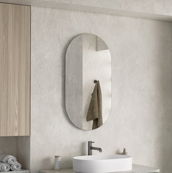 Erga Oval, ovális tükör 50x90cm, ERG-V01-OVAL-5090-CL