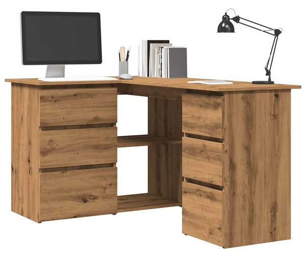 VidaXL sarokasztal Artisan tölgy 145x100x76 cm Gépesített fa