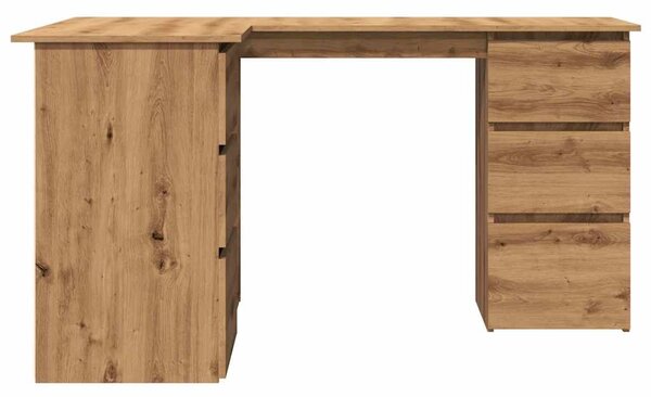 VidaXL sarokasztal Artisan tölgy 145x100x76 cm Gépesített fa