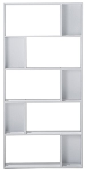 Ötszintes könyvespolc ORILLA 174 cm Fehér