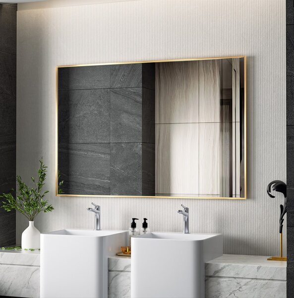 Erga Rectangle, téglalap alakú tükör 120x80 cm, arany keret, ERG-V01-RECTAGLE-1280-GD