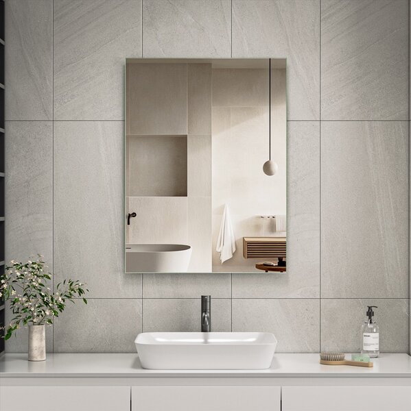 Erga Rectangle, téglalap alakú tükör 60x80 cm, ERG-V01-RECTAGLE-6080-CL