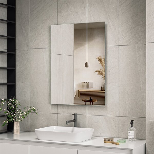 Erga Rectangle, téglalap alakú tükör 60x80 cm, ERG-V01-RECTAGLE-6080-CL