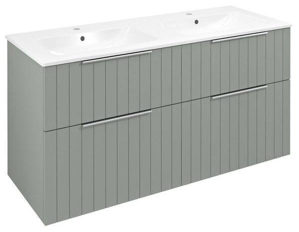 Sapho Sapho, CIRASA STRIP mosdószekrény 118.4x64x46cm, zöld, CR121-4444S-21