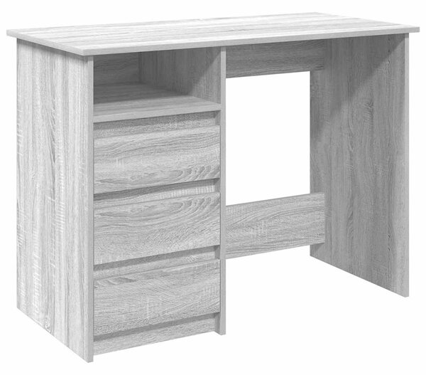 VidaXL szürke sonoma színű szerelt fa íróasztal 102x50x75 cm