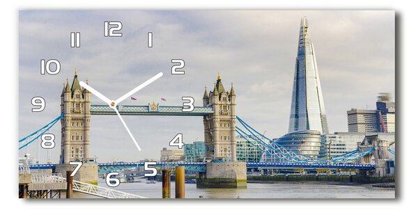 Négyszögletes üvegóra vízszintesen Thames london