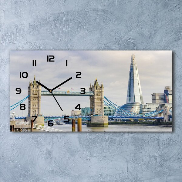 Négyszögletes üvegóra vízszintesen Thames london