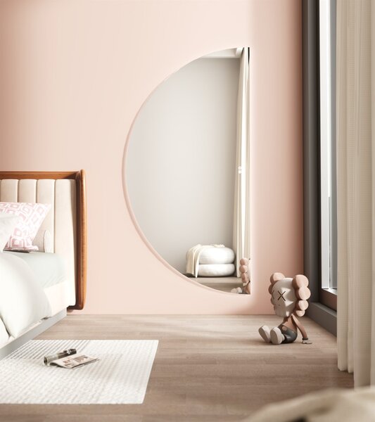 Erga Kori, félkör alakú LED tükör 80x160cm, 3220 lm, 3 fényszín, ERG-V01-KORI-8016-CL