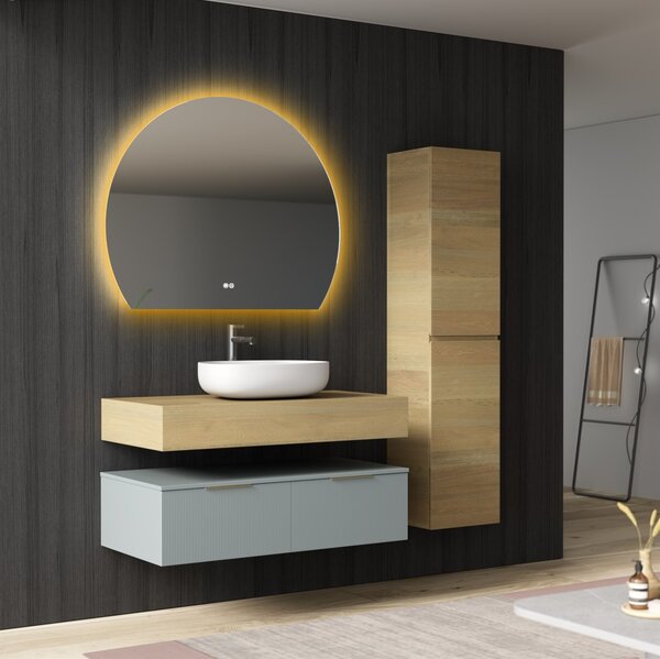 Erga Paloma, LED tükör 100x80cm, 2415 lm, 3 fényszín, ERG-V01-PALOMA-1080-CL