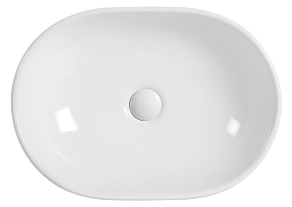 Erga Della, pultra szerelhető mosdó 475x340x140 mm, fényes fehér, ERG-V03-DELLA48-WH