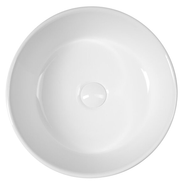 Sapho Sapho, Kerámia pultra szerelhető mosdó, 40 cm átmérőjű, fehér, FB48150
