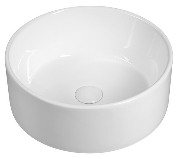 Sapho Sapho, Kerámia pultra szerelhető mosdó, 40 cm átmérőjű, fehér, FB48150