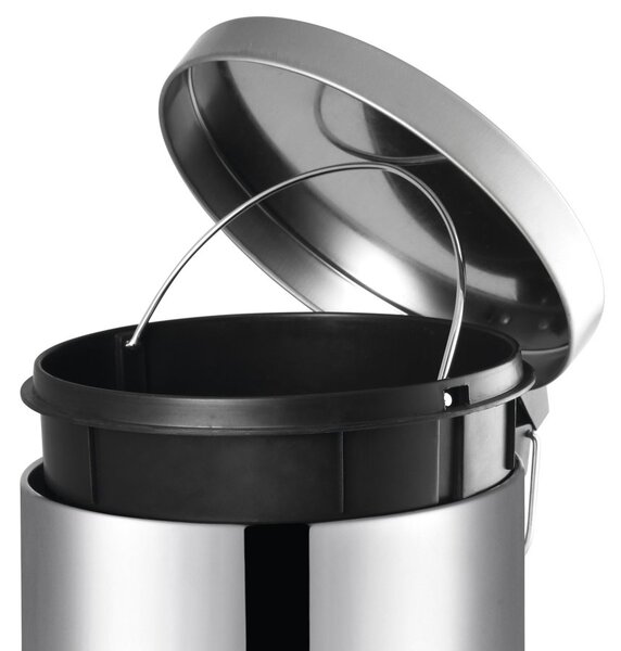 Aqualine Aqualine, SIMPLE LINE kerek hulladékgyűjtő 12 l, rozsdamentes acél, polírozott, 27112