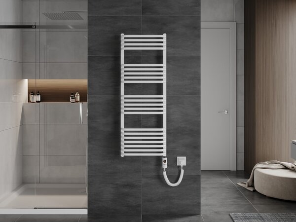 Mexen Apollo, elektromos fűtőelem 1210x450 mm + fűtőrúd 600 W, fehér, W117-1210-450-2600-20