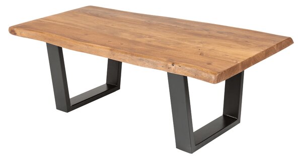 Dohányzóasztal MAMUT 110 cm - méz színű, fekete