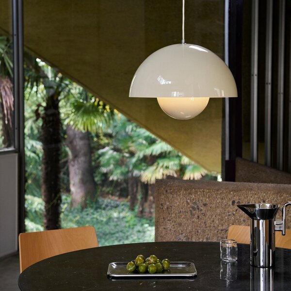 Függőlámpa &Tradition, Flowerpot VP7, dimmable, Bézs, Nappali, Fém, Dizájn
