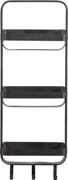 Fém polc fürdőszobába RAKKA 81x31 cm, fekete patinával