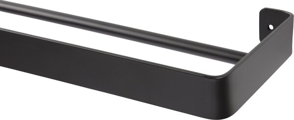Fali törölközőtartó HANDY 60x12,5 cm, fekete