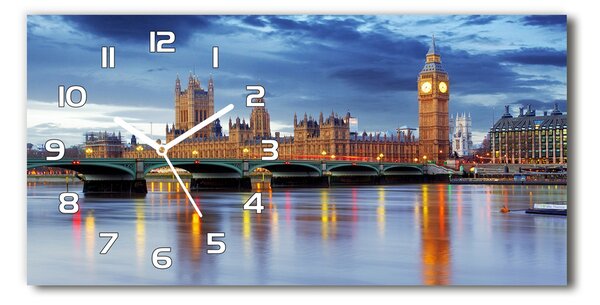 Négyszögletes üvegóra vízszintesen Thames london