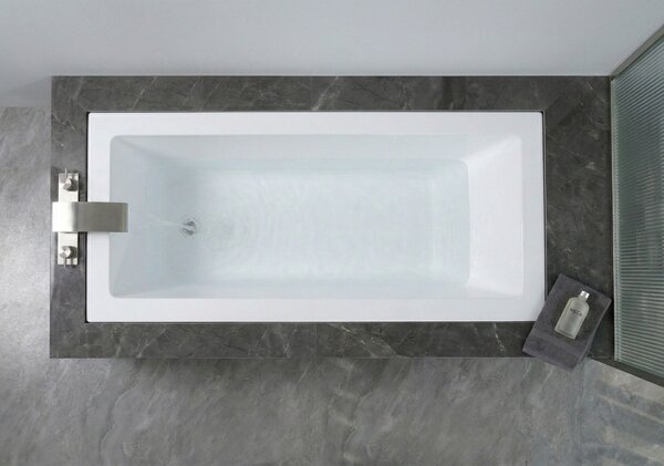Erga Pureline-S, kád 1400x700x400 mm lábak nélkül, fényes fehér, ERG-V07-PURELINE-S-140x070-WH